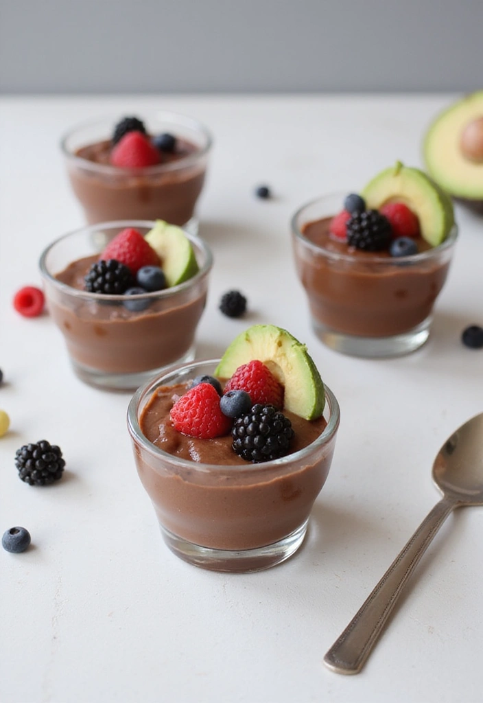 28 Gluten-Free Birthday Treats for All Ages - 3. Chocolate Avocado Pudding Cups