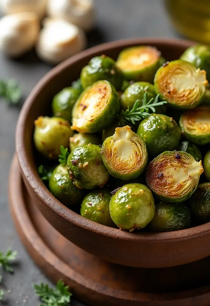 28 Gluten-Free Dairy-Free Recipes for Sensitive Stomachs - 19. Garlic Roasted Brussels Sprouts