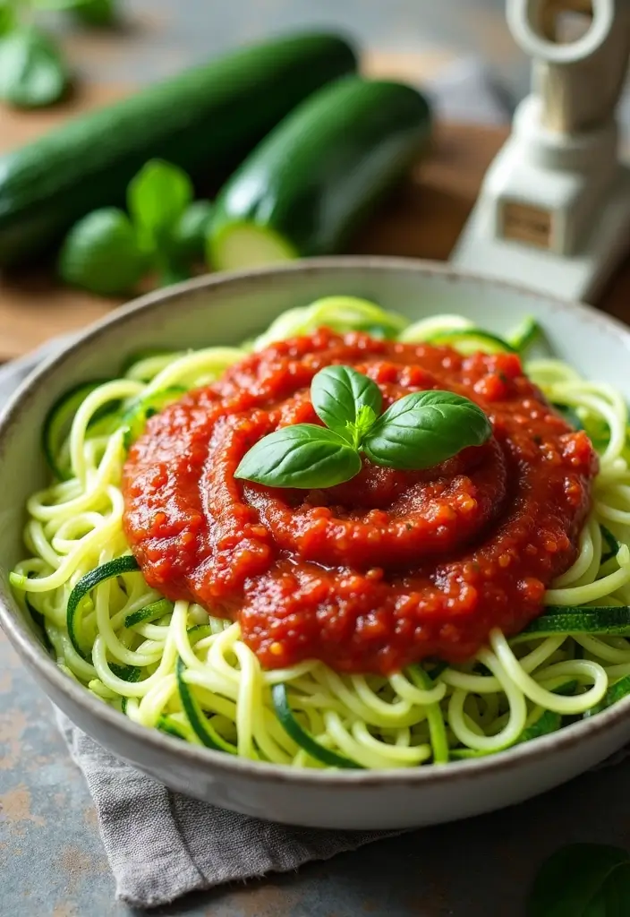 28 Gluten-Free Dairy-Free Recipes for Sensitive Stomachs - 4. Zucchini Noodles with Marinara Sauce