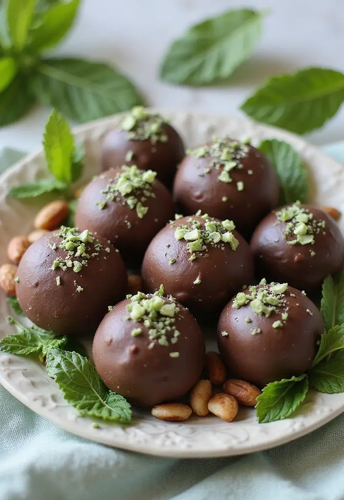 28 Gluten-Free Dessert Recipes That Wow Guests - 17. Choco-Mint Bliss Balls