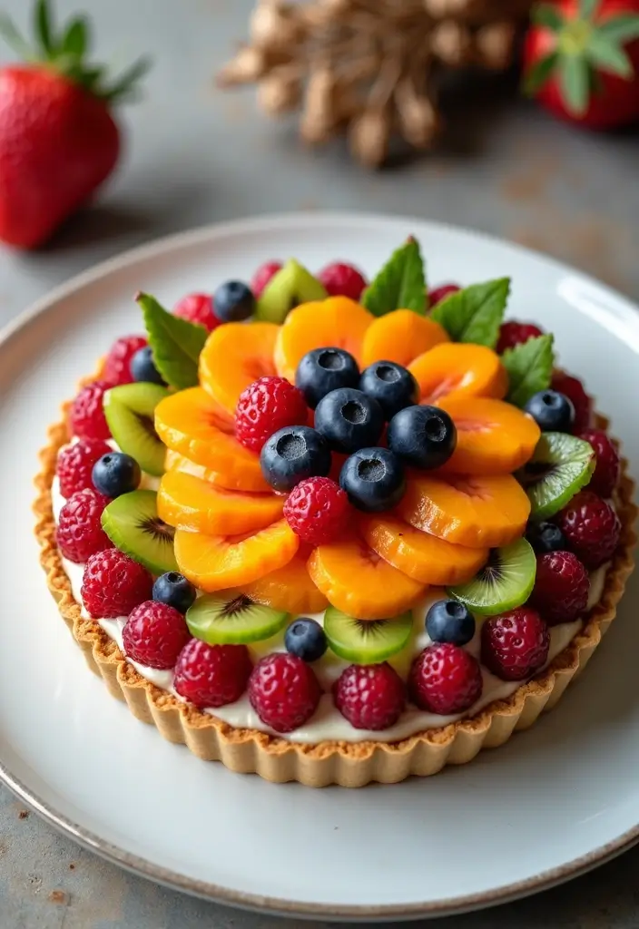 28 Gluten-Free Dessert Recipes That Wow Guests - 22. Cashew Cream Fruit Tart