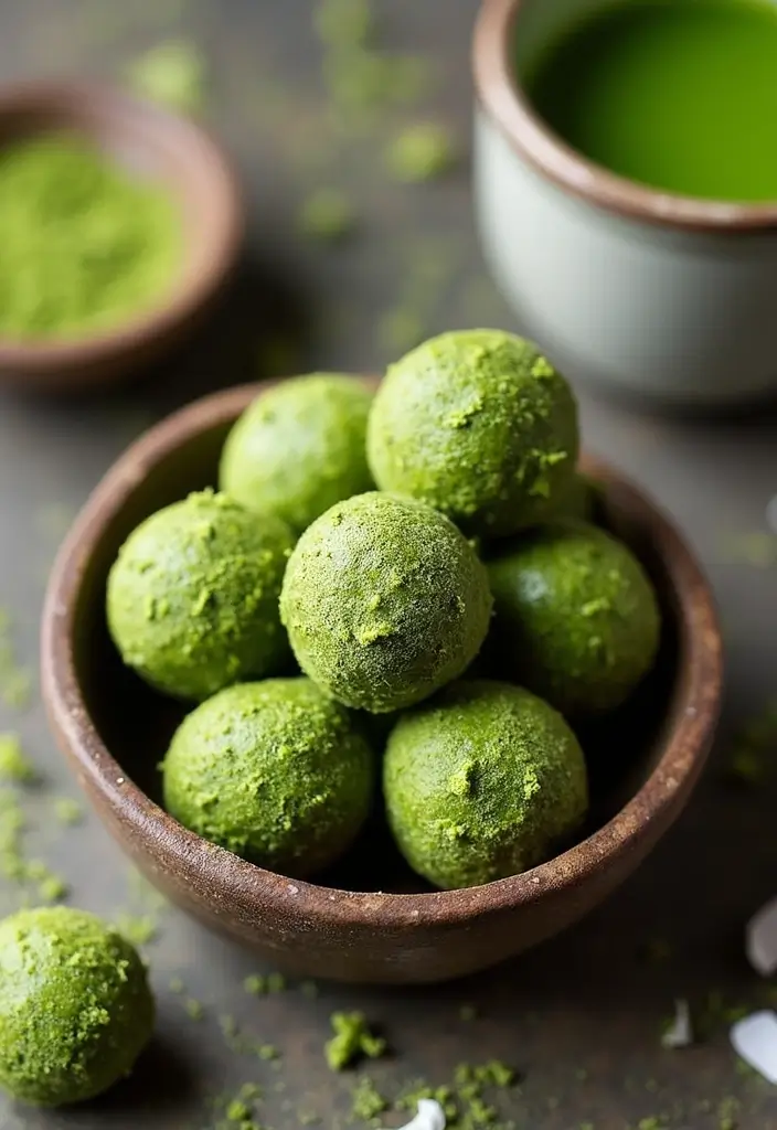 28 Gluten-Free Dessert Recipes That Wow Guests - 23. Matcha Coconut Energy Bites