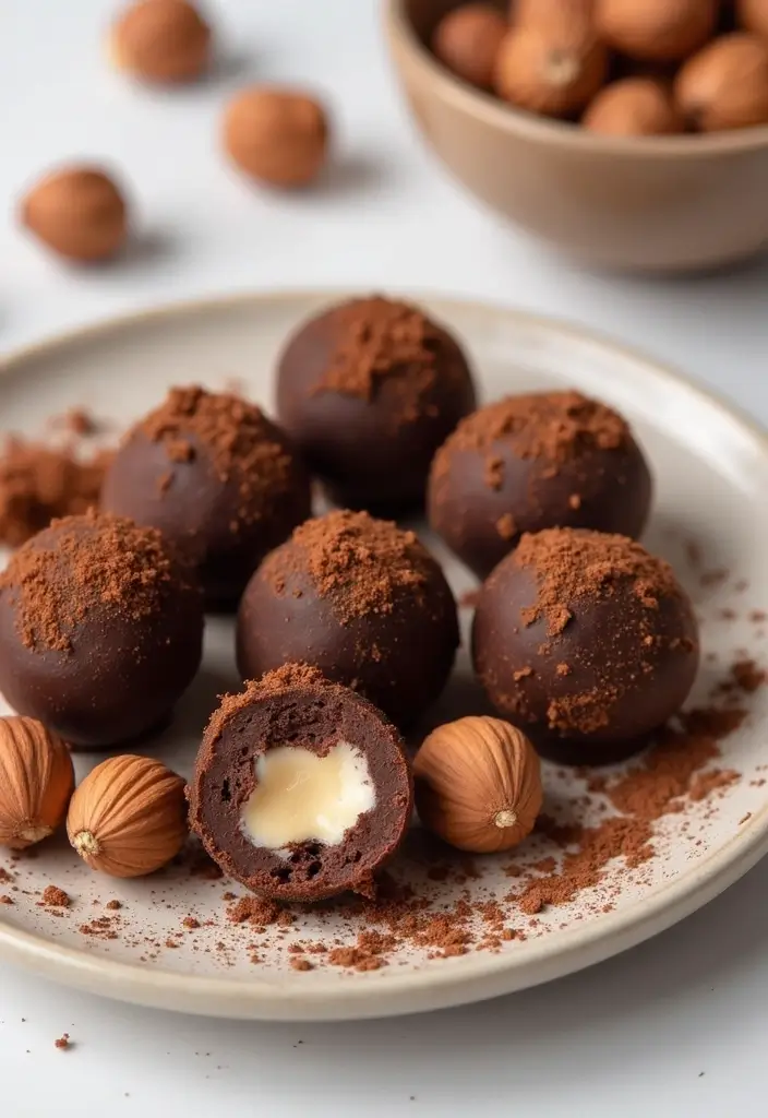 28 Gluten-Free Dessert Recipes That Wow Guests - 26. Chocolate Hazelnut Truffles