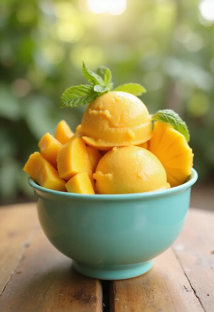 28 Gluten-Free Desserts for Celebrations - 11. Mango Sorbet