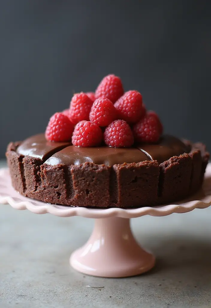 28 Gluten-Free Desserts for Celebrations - 18. Chocolate Raspberry Tart