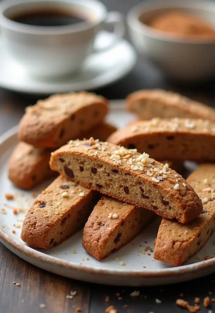 28 Gluten-Free Desserts for Celebrations - 24. Mocha Almond Biscotti