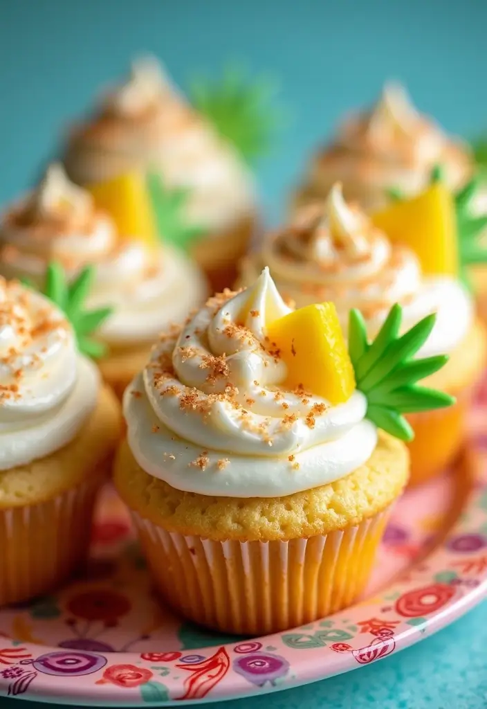 28 Gluten-Free Desserts for Celebrations - 26. Pina Colada Cupcakes