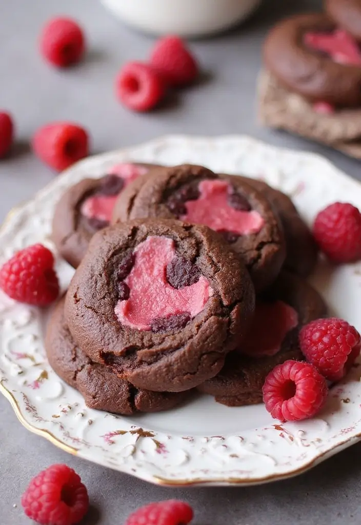28 Gluten-Free Holiday Cookie Recipes - 12. Raspberry Chocolate Swirl Cookies