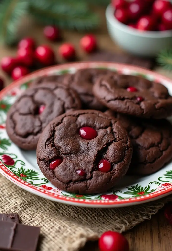 28 Gluten-Free Holiday Cookie Recipes - 4. Dark Chocolate Cranberry Cookies