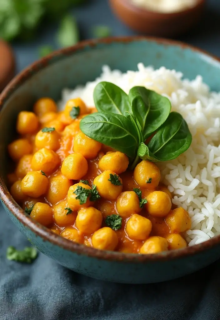28 Gluten-Free Low-Calorie Dinners Under 400 Calories - 13. Coconut Curry Chickpeas