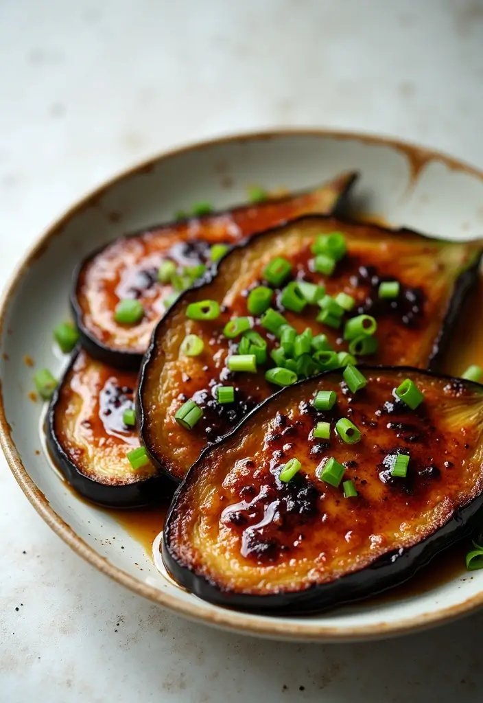 28 Gluten-Free Low-Calorie Dinners Under 400 Calories - 21. Miso Glazed Eggplant