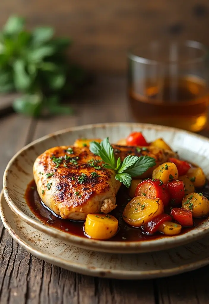 28 Gluten-Free Low-Calorie Dinners Under 400 Calories - 8. Balsamic Chicken & Veggies