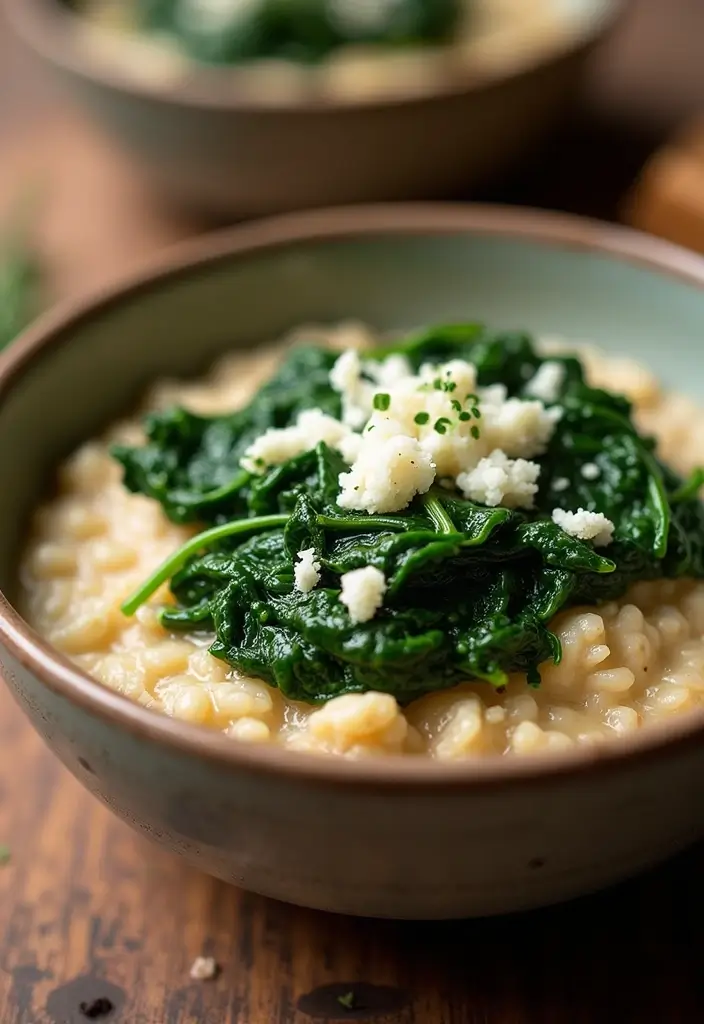 28 Gluten-Free Lunchbox Ideas for Work or School - 10. Savory Oatmeal with Spinach and Cheese