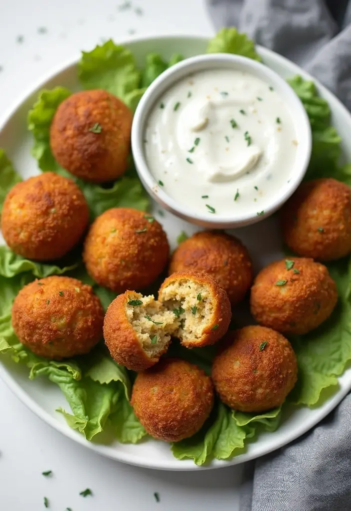 28 Gluten-Free Lunchbox Ideas for Work or School - 15. Baked Falafel with Tzatziki Sauce
