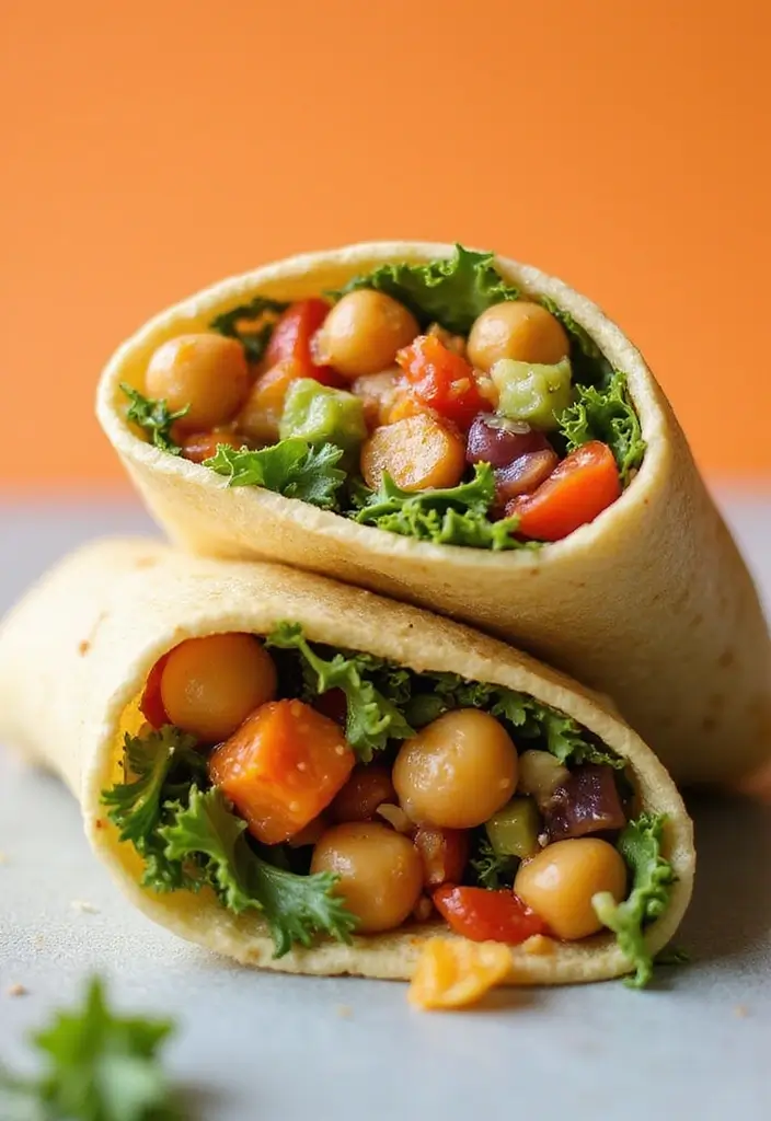 28 Gluten-Free Lunchbox Ideas for Work or School - 2. Chickpea Salad Wraps