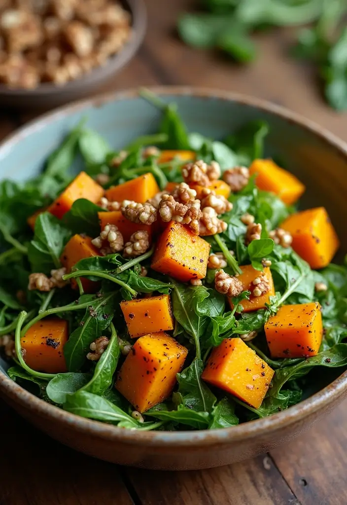 28 Gluten-Free Meal Plans for a Health Reset - 14. Roasted Butternut Squash and Arugula Salad