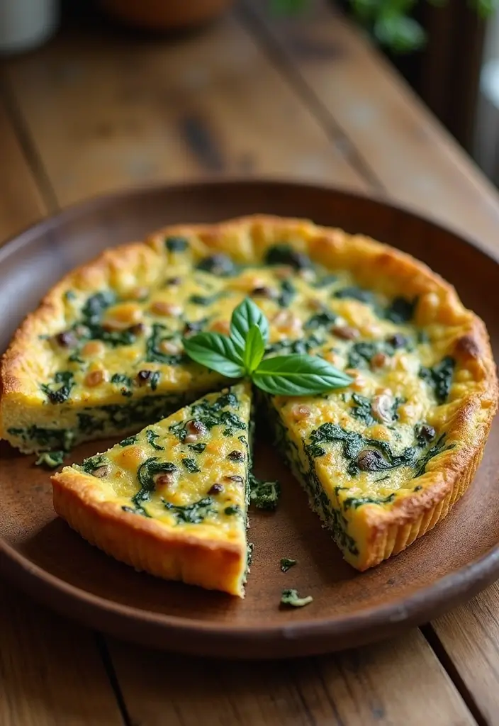 28 Gluten-Free Meal Plans for a Health Reset - 16. Spinach and Mushroom Frittata