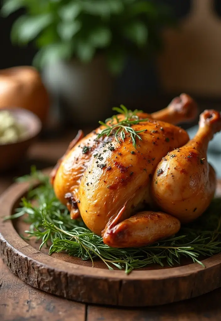 28 Gluten-Free Meal Plans for a Health Reset - 20. Garlic Herb Roasted Chicken