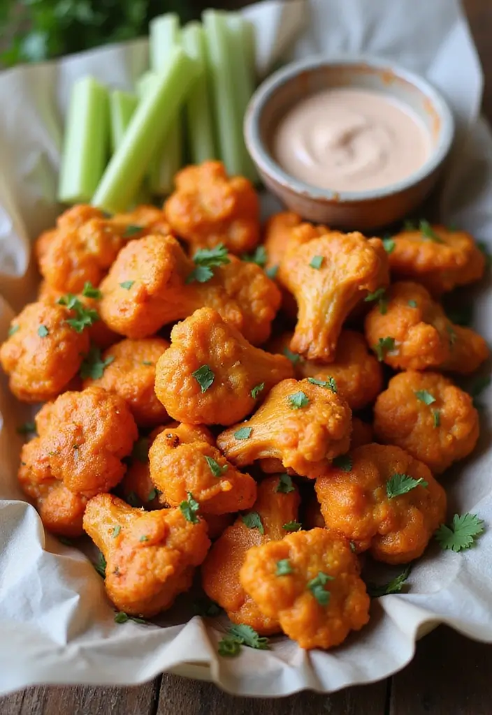 28 Gluten-Free Meal Plans for a Health Reset - 21. Cauliflower Buffalo Wings