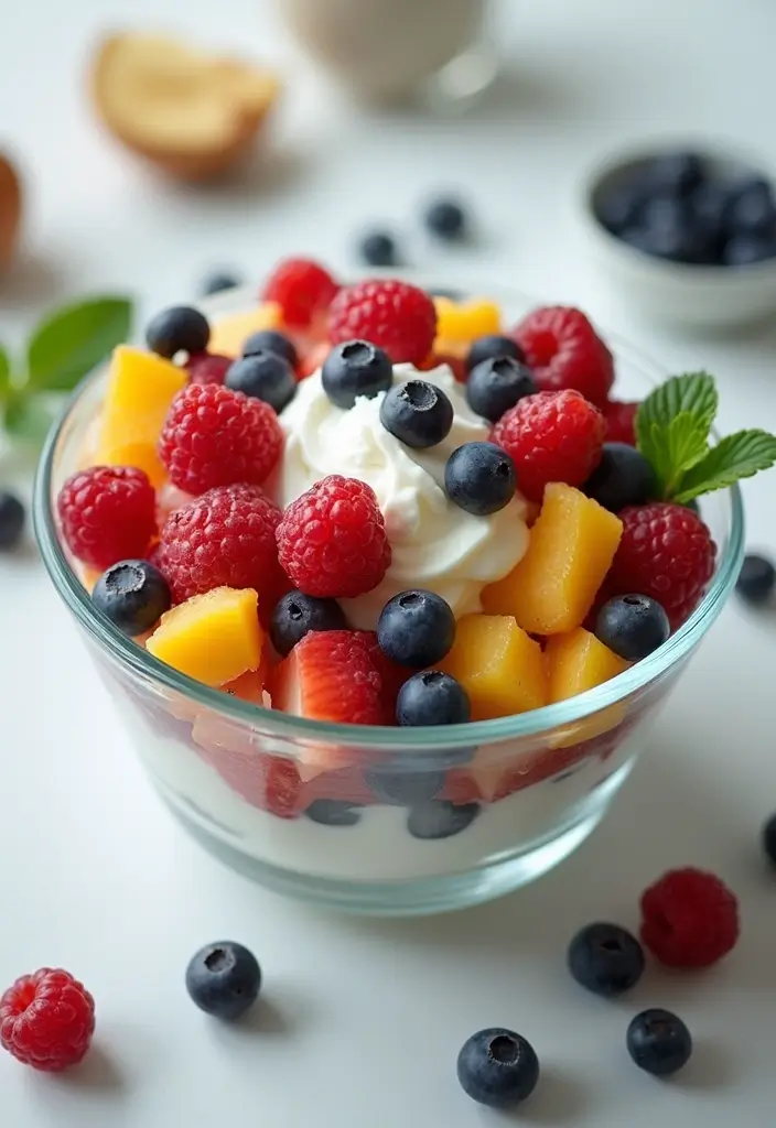 28 Gluten-Free Meal Plans for a Health Reset - 22. Berry Coconut Fruit Salad