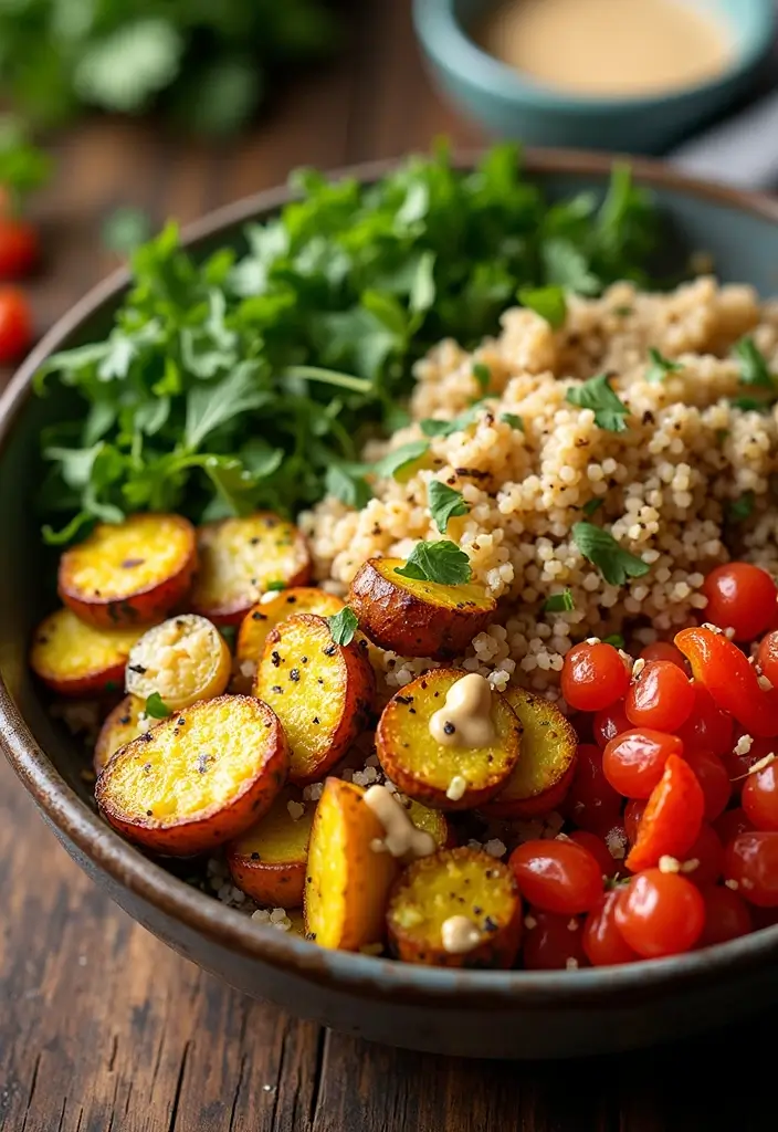 28 Gluten-Free Meal Plans for a Health Reset - 25. Roasted Vegetable Quinoa Bowl