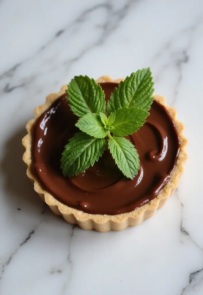 28 Gluten-Free Pies and Tarts for Sweet Moments - 11. Chocolate Mint Tart