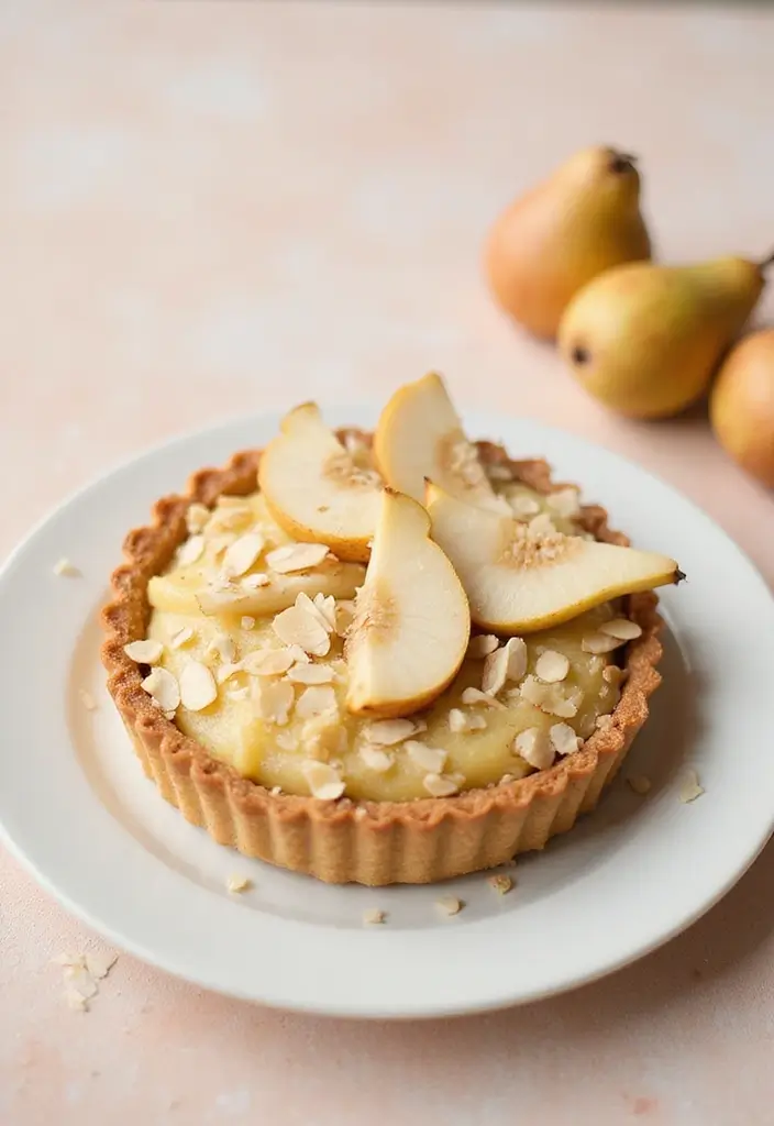 28 Gluten-Free Pies and Tarts for Sweet Moments - 12. Pear and Almond Tart
