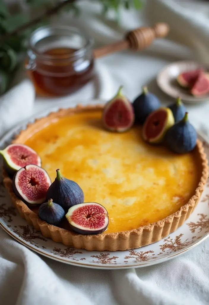 28 Gluten-Free Pies and Tarts for Sweet Moments - 16. Fig and Honey Tart