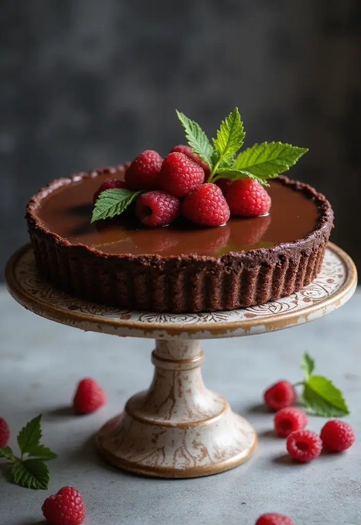 28 Gluten-Free Pies and Tarts for Sweet Moments - 2. Rich Chocolate Ganache Tart