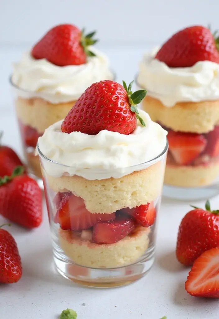 28 Gluten-Free Potluck Desserts That Impress - 14. Strawberry Shortcake Cups