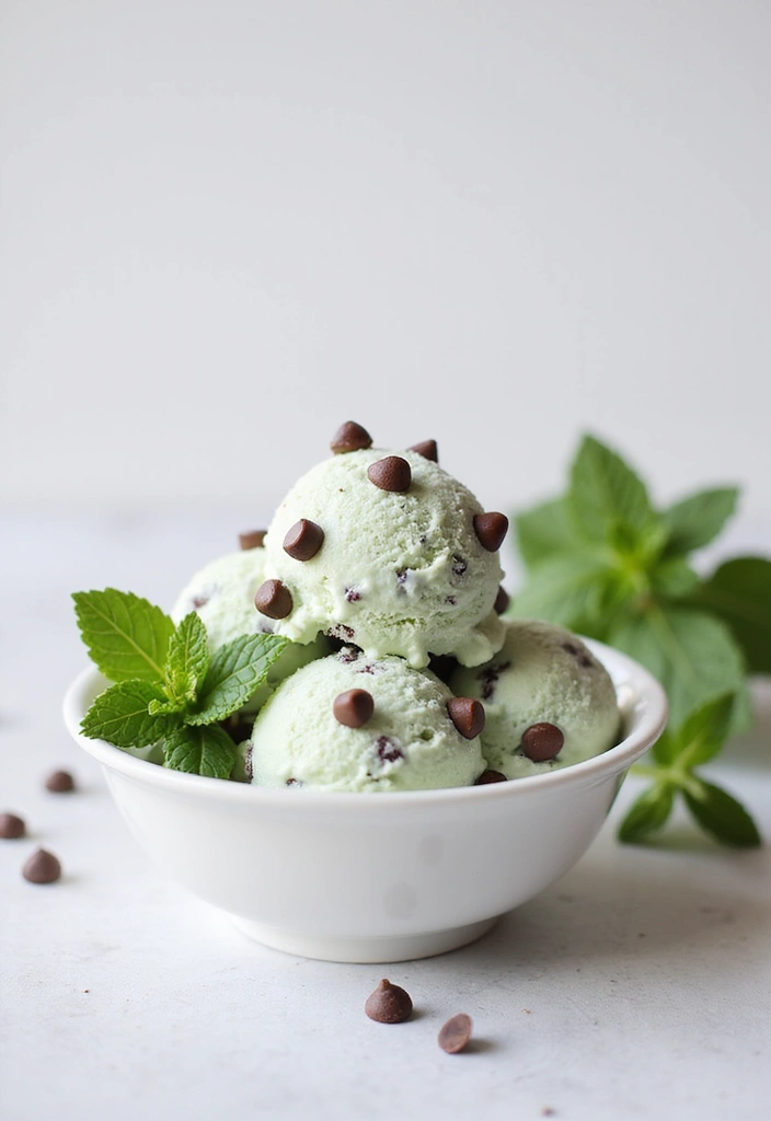28 Gluten-Free Potluck Desserts That Impress - 19. Mint Chocolate Chip Nice Cream