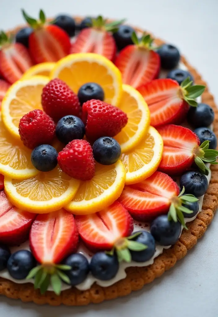 28 Gluten-Free Potluck Desserts That Impress - 24. Fruit Pizza