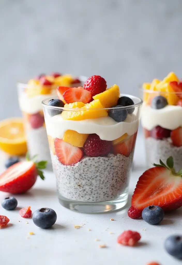 28 Gluten-Free Potluck Desserts That Impress - 3. Fruit and Chia Seed Parfaits