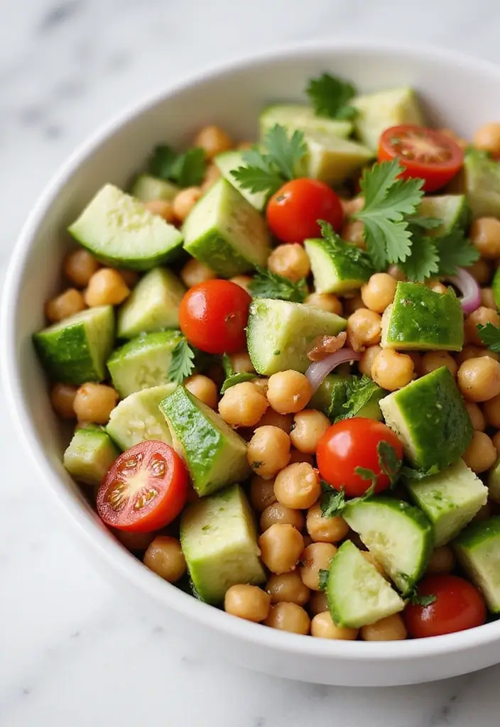28 Gluten-Free Protein Snacks for Post-Workout - 1. Protein-Packed Chickpea Salad
