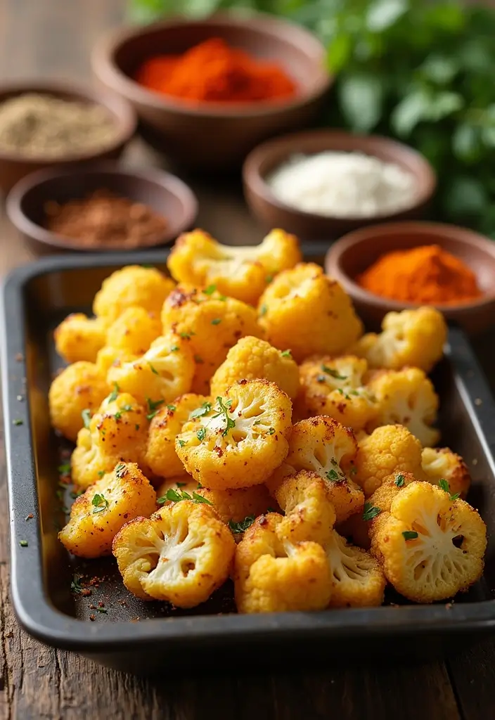 28 Gluten-Free Protein Snacks for Post-Workout - 17. Savory Roasted Cauliflower Bites