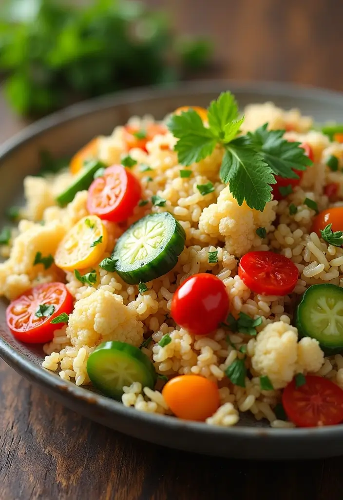 28 Gluten-Free Protein Snacks for Post-Workout - 19. Cauliflower Rice Stir-Fry