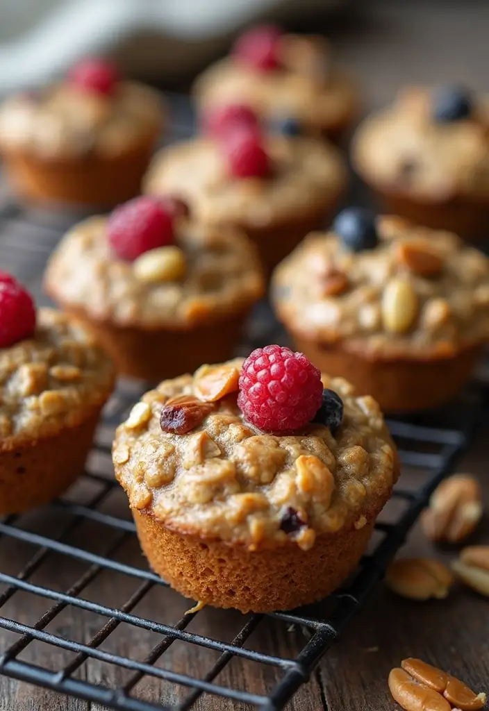 28 Gluten-Free Protein Snacks for Post-Workout - 25. Vegan Baked Oatmeal Cups
