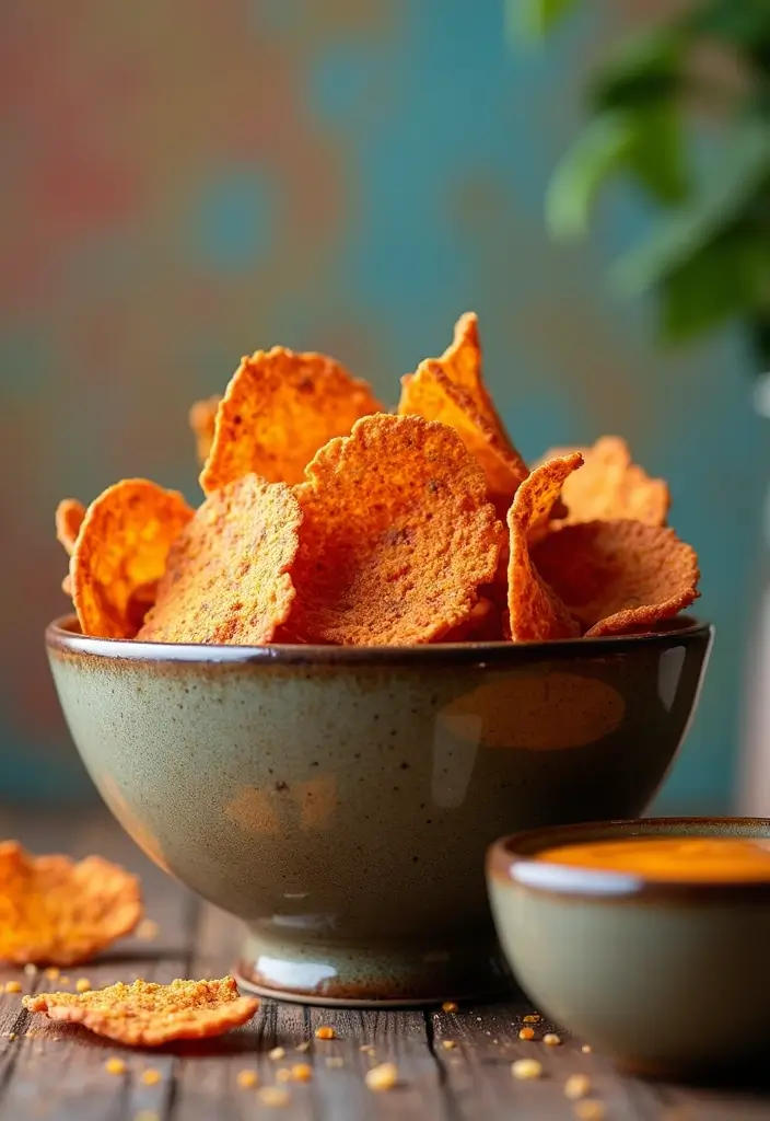28 Gluten-Free Protein Snacks for Post-Workout - 28. Spiced Lentil Chips
