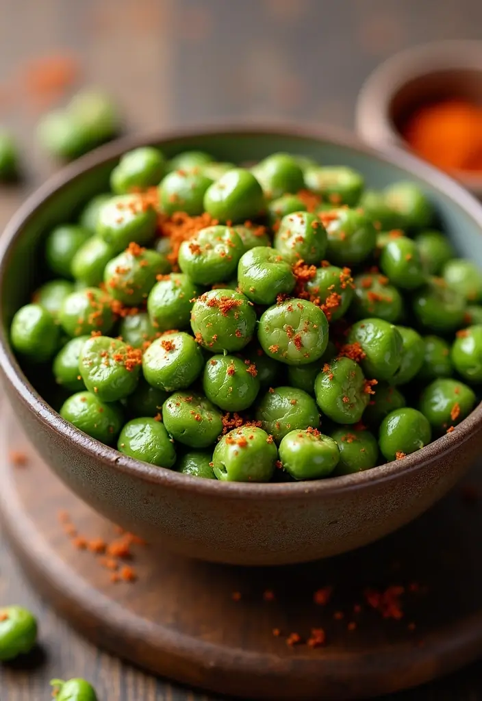 28 Gluten-Free Protein Snacks for Post-Workout - 4. Spicy Roasted Edamame