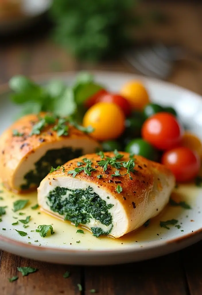 28 Gluten-Free Recipes for Family Weekends - 27. Spinach and Feta Stuffed Chicken