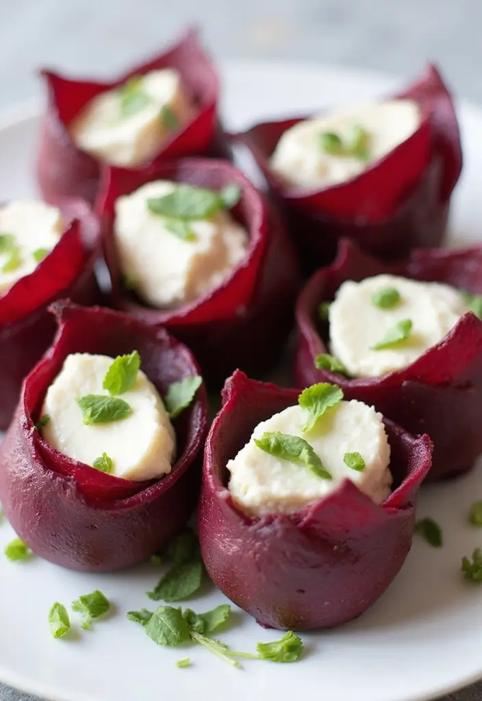28 Gluten-Free Sandwich Ideas Without Bread - 15. Roasted Beet & Goat Cheese Wraps