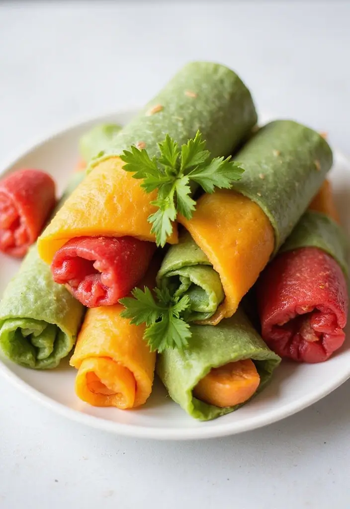 28 Gluten-Free Sandwich Ideas Without Bread - 22. Fresh Fruit Roll-Ups