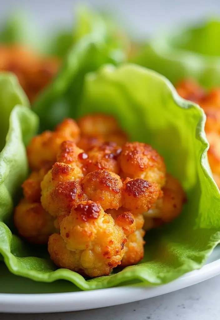 28 Gluten-Free Sandwich Ideas Without Bread - 23. Buffalo Cauliflower Wraps