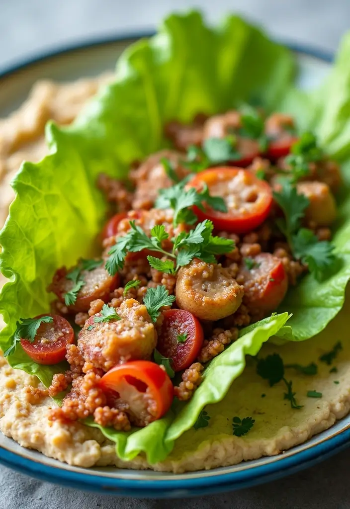 28 Gluten-Free Sandwich Ideas Without Bread - 9. Turkey Lettuce Hummus Wrap