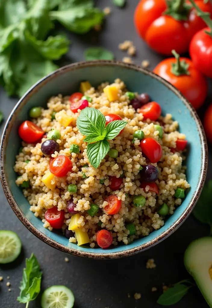 28 Gluten-Free School Lunch Ideas Kids Will Eat - 1. Quinoa & Veggie Salad