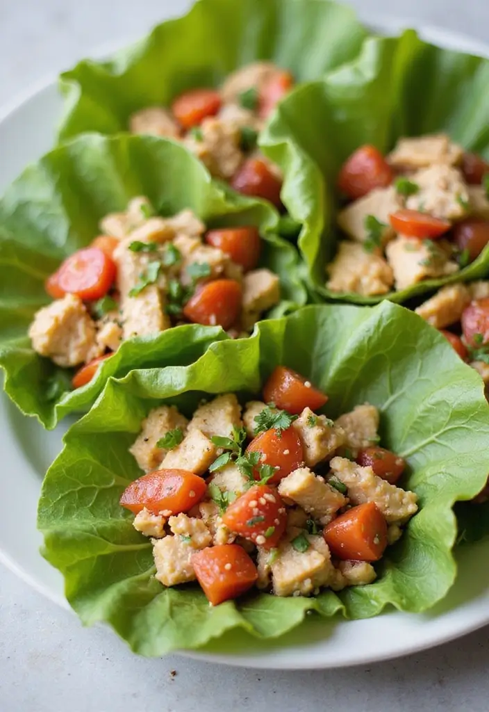 28 Gluten-Free School Lunch Ideas Kids Will Eat - 8. Chicken Salad Lettuce Wraps