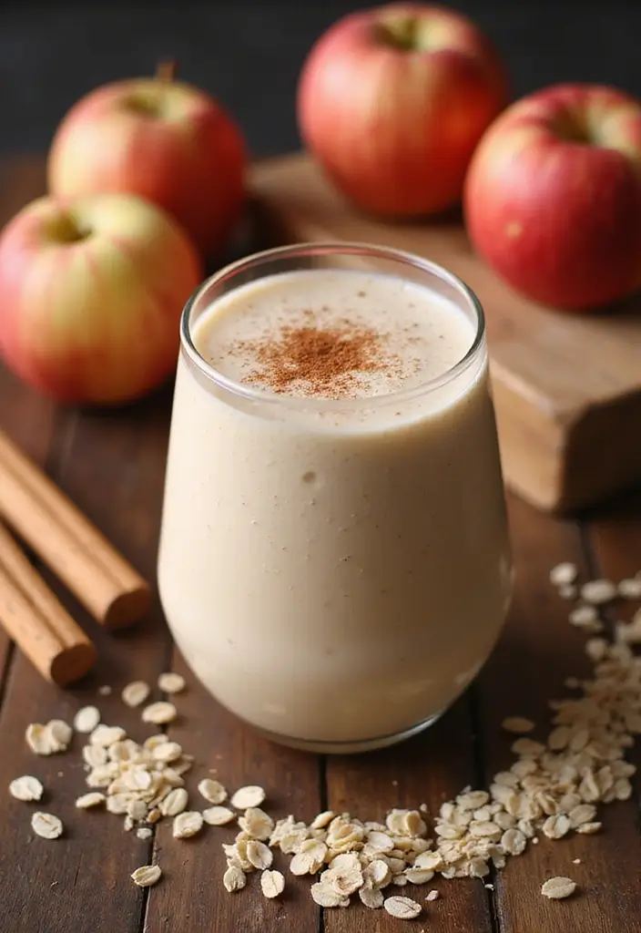 28 Gluten-Free Smoothies for Energy & Immunity - 13. Apple Cinnamon Smoothie