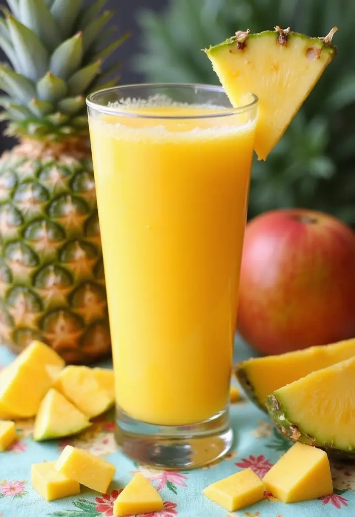 28 Gluten-Free Smoothies for Energy & Immunity - 3. Tropical Immunity Booster