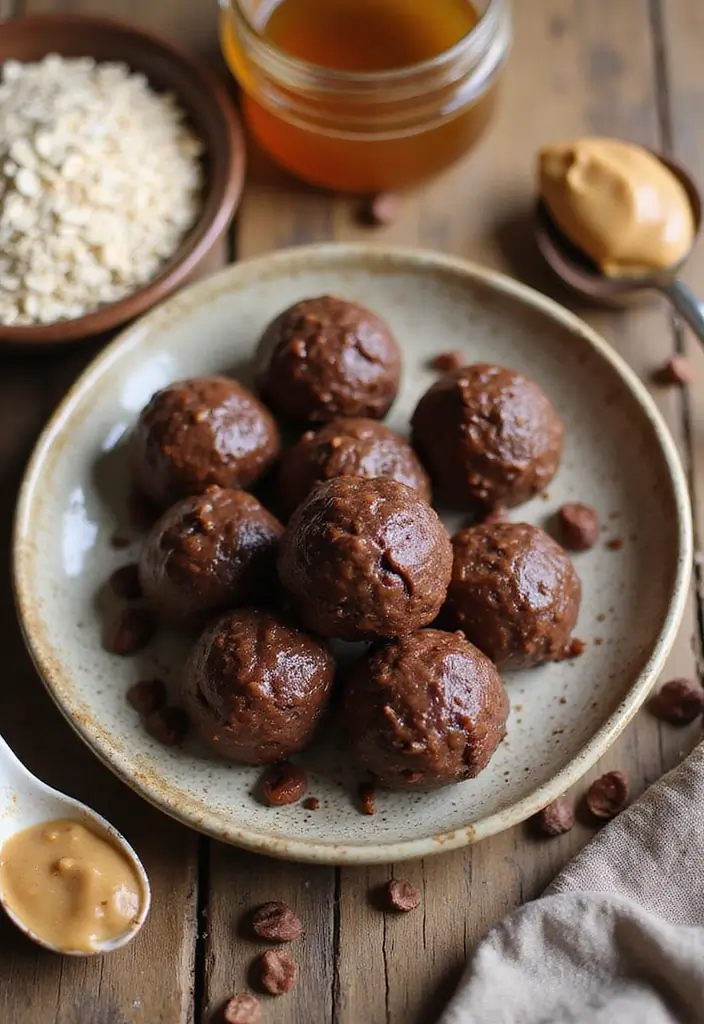 28 Gluten-Free Snack Recipes for On-the-Go Days - 1. No-Bake Chocolate Peanut Butter Energy Bites