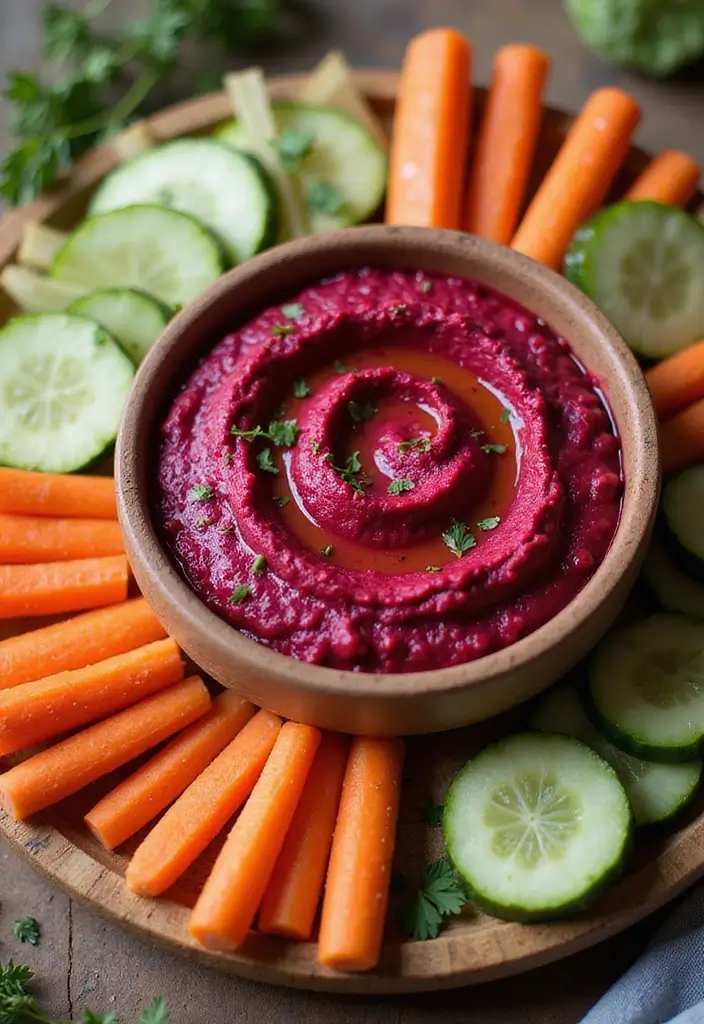 28 Gluten-Free Snack Recipes for On-the-Go Days - 11. Beetroot Hummus